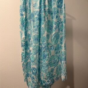 Lilly Pulitzer x Target Blue and White Patterned Scarf
